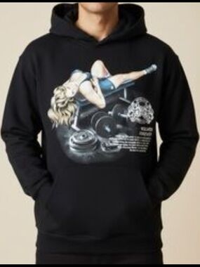 Darcsport "They'll Never Understand" V2 Vintage Pierce Hoodie in black Size XL